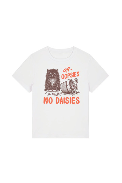 INNOVI Tricou femei Oopsies - Tricou Oversized Bumbac Organic, Print DTF