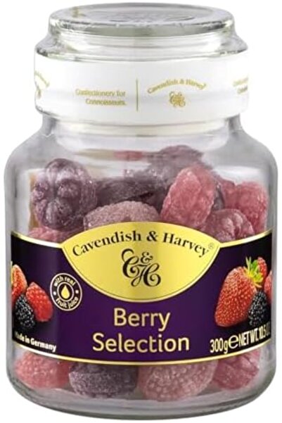 Yıldızan Tua Shop Cndish & Harvey Mixed Berry Hard Candy Drops/Mixed Forest F...
