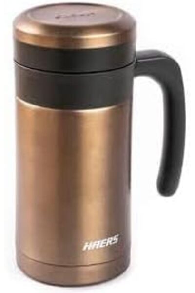 Yıldızan Ysf Shop Tantitoni Hears Brown Stainless Steel Thermos Cup 450ml 188675
