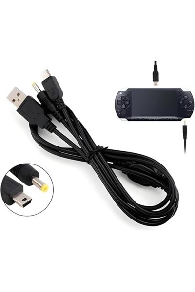 Yıldızan ylz shop POP KONSOL PSP Şarj ve Data Kablosu PSP 1000 2000 3000 E1004 Uyumlu PlayStation Portable Fi