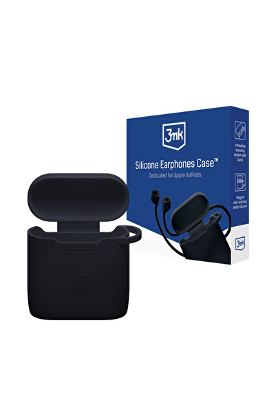3MK Husă din silicon pentru Apple AirPods 4, neagră