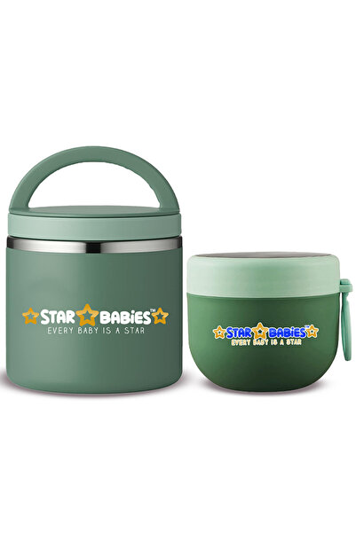 STAR BABiES - Stainless steel Food jar set of 2 combo for food / soup / salad .