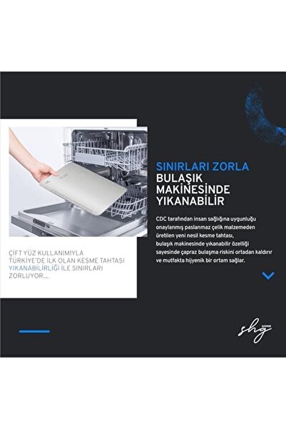 Yıldızan Msa Shop Specially Designed 304 Stainless Steel Cutting Board Set of...