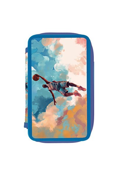 Herlitz Penar neechipat Herlitz, 3 fermoare, motiv Basket