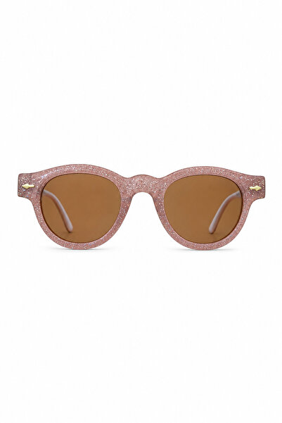 Jack Ferrero Sparkling Pink Round Frame Sunglasses for Kids - Stylish and Pro...