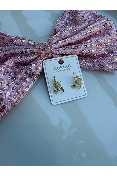 XUPING JEWELRY Xuping kararmaz kaplumbağa çocuk küpesi