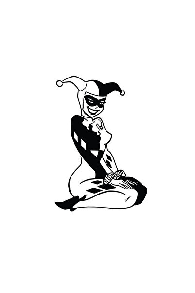Amo-Stickers Jokerita Стикер за кола 2 30см Червен