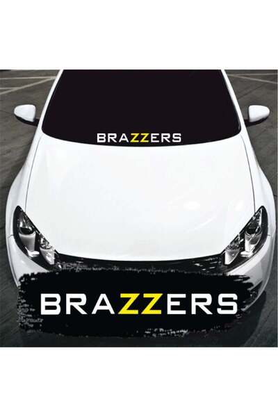 Amo-Stickers Brazzers Стикер за предно стъкло 70см Червен
