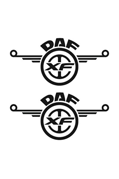 Amo-Stickers DAF Странични стикери Комплект горен и долен 45 см Тъмно сив