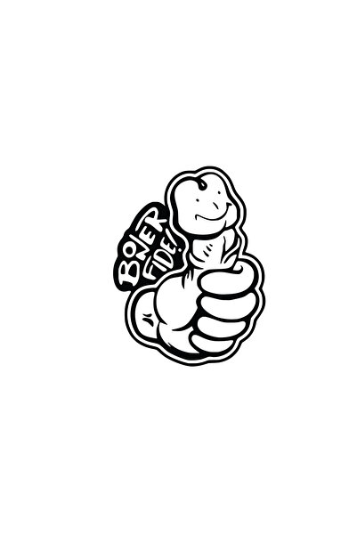 Amo-Stickers Boner Fide Стикер за кола 30см Зелен