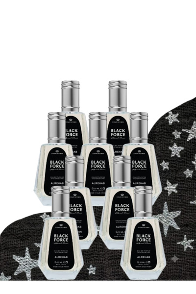 ALREHAB 9 قطع من عطر بلاك فورس 50 مل