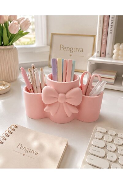 PEMBE FİYONK ÜÇ BÖLMELİ ORGANİZER
