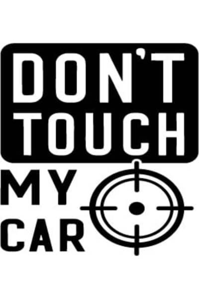 Amo-Stickers Don't Touch Car Sticker 25cm Green