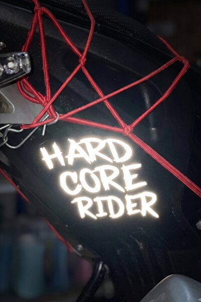 Banxtre Decorative Reflective Sticker for Motorcycles and Cars Hard Core Ride...