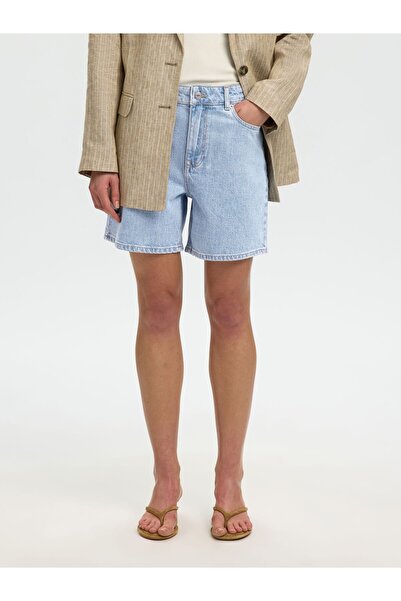Selected Femme Denim shorts High-waisted