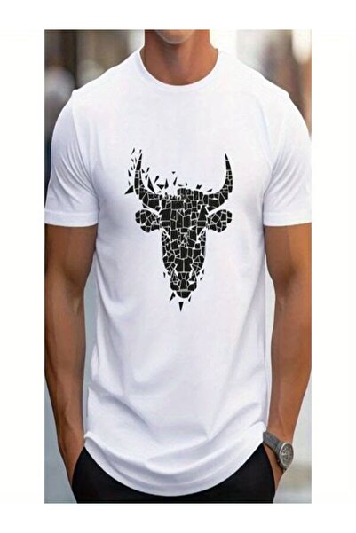 JANTIL MODA Tricou oversize pentru bărbați și femei – Tricou unisex alb vinta...