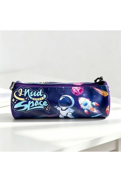 idei Portpix Cilindric Astronaut Spațial Violet, Dimensiuni 21x4,5x4,5cm, Hus...
