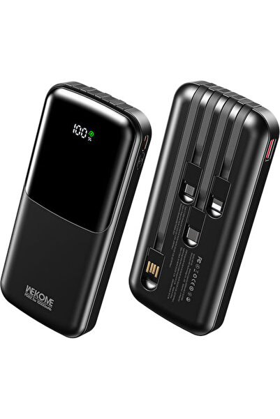 WK WP-65 Power Bank 10000mAh 22.5W Power Delivery Μαύρο