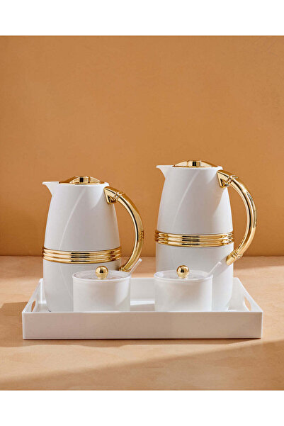 REDTAG White 7 Piece Vacuum Flask Set