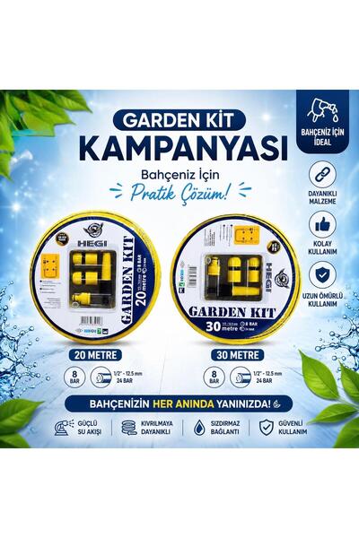 Garden Kit 30mt 1/2'' 12.5 mm(Bahçe Hortumu)