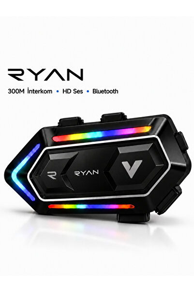 Ryan Motosiklet Kask Bluetooth İntercom Kask Kulaklık İnterkom Çift Mikrofonl...