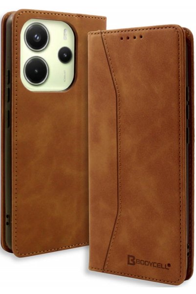 Bodycell Θήκη Xiaomi Redmi Note 14 5G Book Case Πορτοφόλι - Brown