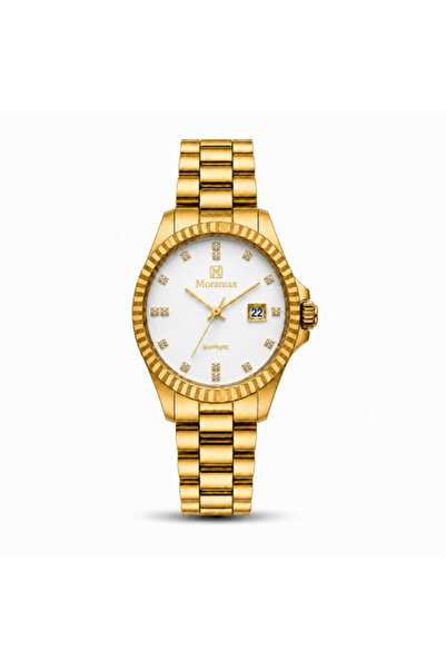 Moramax Women's Gold Watch with Date – Elegant Style