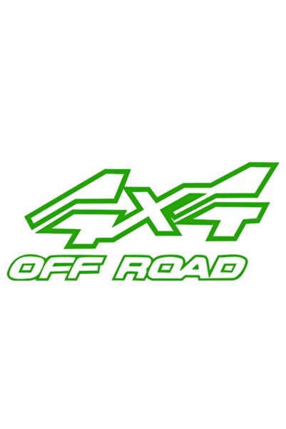 OEM Autocolant decorativ auto "4x4 off road", 15cm, Verde