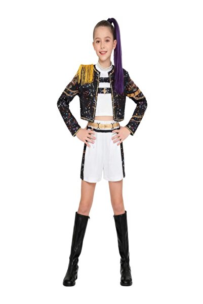 Sia Costum K-Pop Demonhunters Rumi pentru fete – Set complet 3 piese