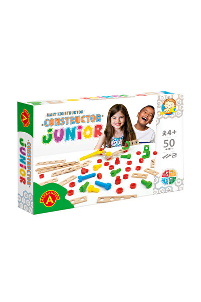 ALEXANDER Set 50xpiese constructie, Alexander, Lemn, Multicolor, 4+