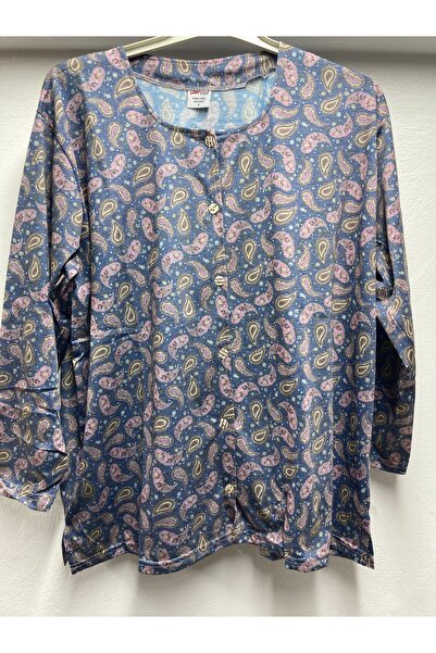 firstlady Paper Print Floral Pattern Summer Style Button-Down Cotton Combed M...