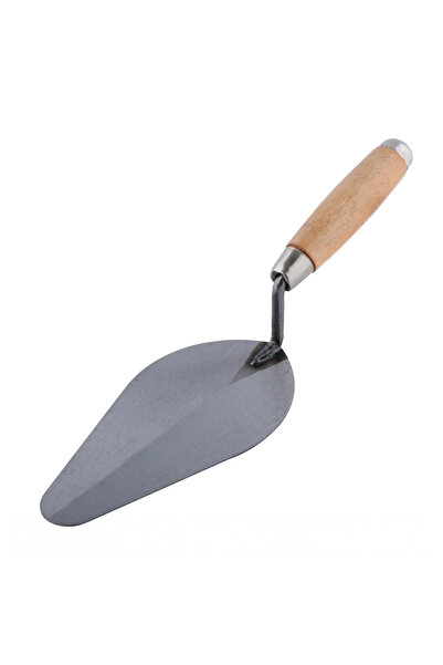 Lawazim 7-Inch Steel Trowel with Wooden Handle for Brickwork, Blockwork, Ston...