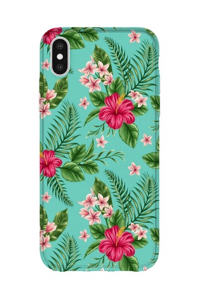 lelia حافظة هاتف شفافة مطبوعة متوافقة مع iPhone XS Max |   مجموعة فلورالوكس ب...