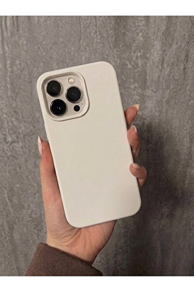 IPhone 14 Pro Uyumlu İçi Kadife Logolu Silikon Kılıf Kapak