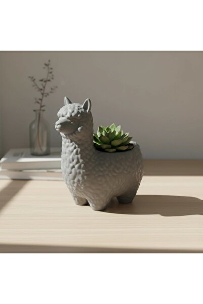 OEM Mini Ghiveci Decorativ Alpaca Imprimat 3D pentru Plante Mici