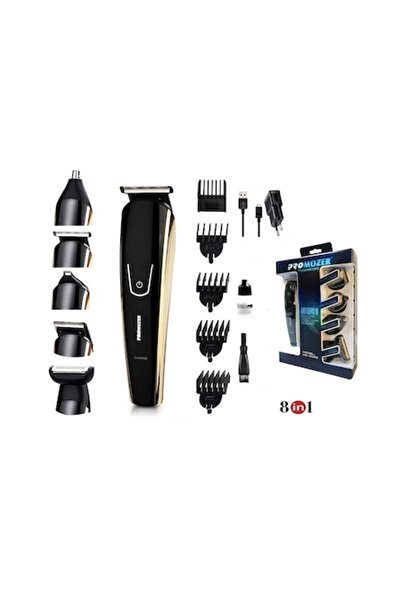 ProMozer Aparat de ras profesional 8 în 1, Mașină de tuns și Trimmer pentru n...