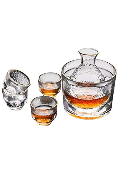 Generic Set Cadou Decantor Mic Premium, 4 Pahare
