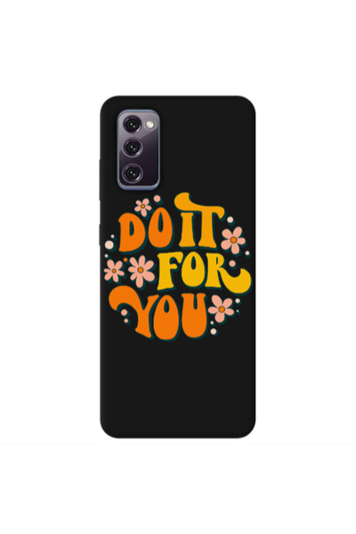 Other Samsung S20 FE Do it For You Black Colored Silicone TPU Θήκη