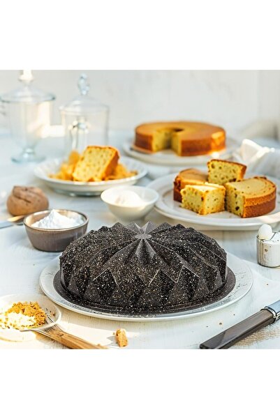 Yıldızan Ohbe Express Store Cast Iron Cake Mold 28cm, Sliced and Cast, Black ...