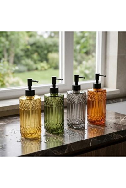 Yıldızan Pazaralanı Store 1 Piece 500 ml Glass Liquid Soap Dispenser - Stylis...