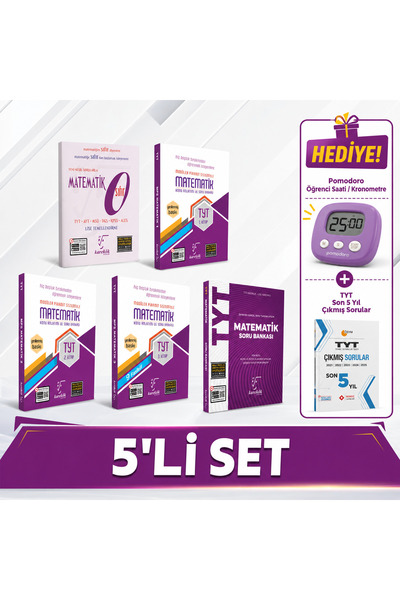 Karekök Yayınları TYT Matematik soru bankası,1.2.3kitap MPS,0 Matematik (kron...
