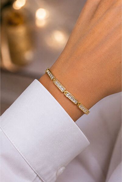 Homies Altın Renk Sonsuzluk Model Kadın Bileklik - 14K Gold PVD Kaplama - Şık...