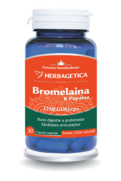 herbagetica Bromelaina si Papaina 30cps