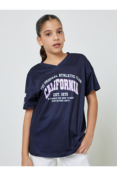 Styli Teen Girls Varsity Print Oversized T-Shirt
