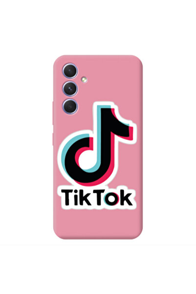 Other Samsung A55 Tik Tok Pink Colored Silicone TPU Θήκη