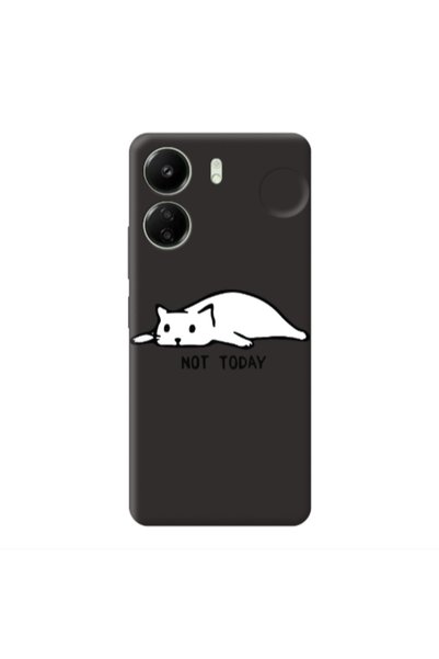 Other Xiaomi Redmi 13C Not Today Black Colored Silicone TPU Θήκη