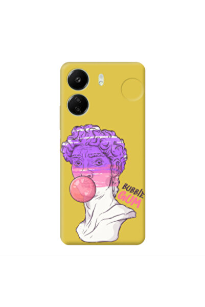 Other Xiaomi Redmi 13C Pin Bubble Yellow Colored Silicone TPU Θήκη
