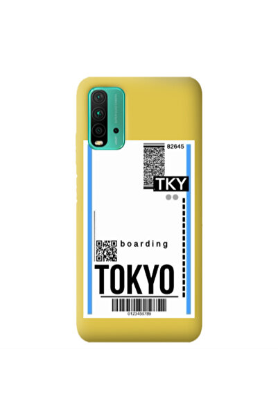 Other Xiaomi Poco M3 Tokyo Boarding Yellow Colored Silicone TPU Θήκη