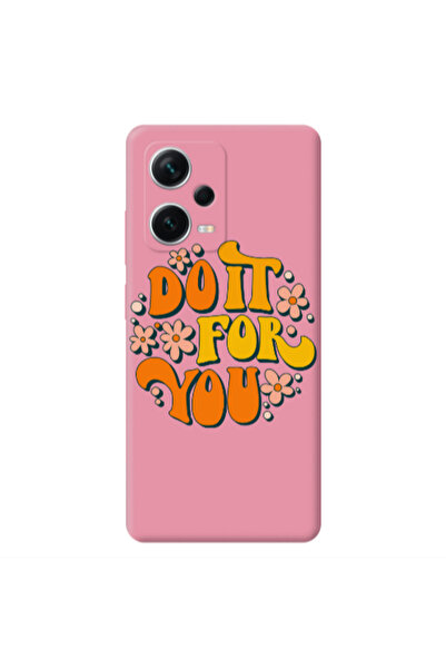 Other Xiaomi Poco X5 Do it For You Pink Colored Silicone TPU Θήκη