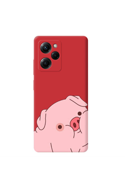 Other Xiaomi Poco X5 Pro Piggy 1 Red Colored Silicone TPU Θήκη